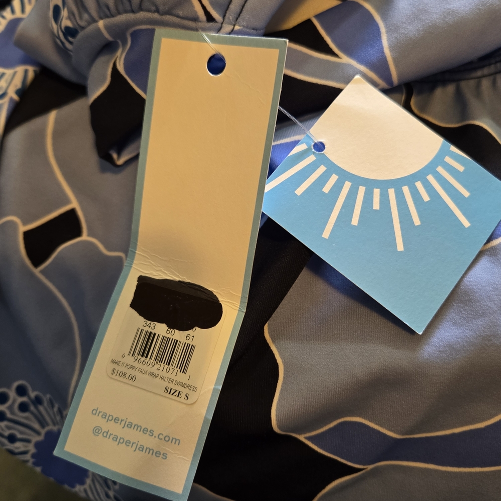 Draper James Blue Floral One Piece Swimsuit - Picture 4 of 8